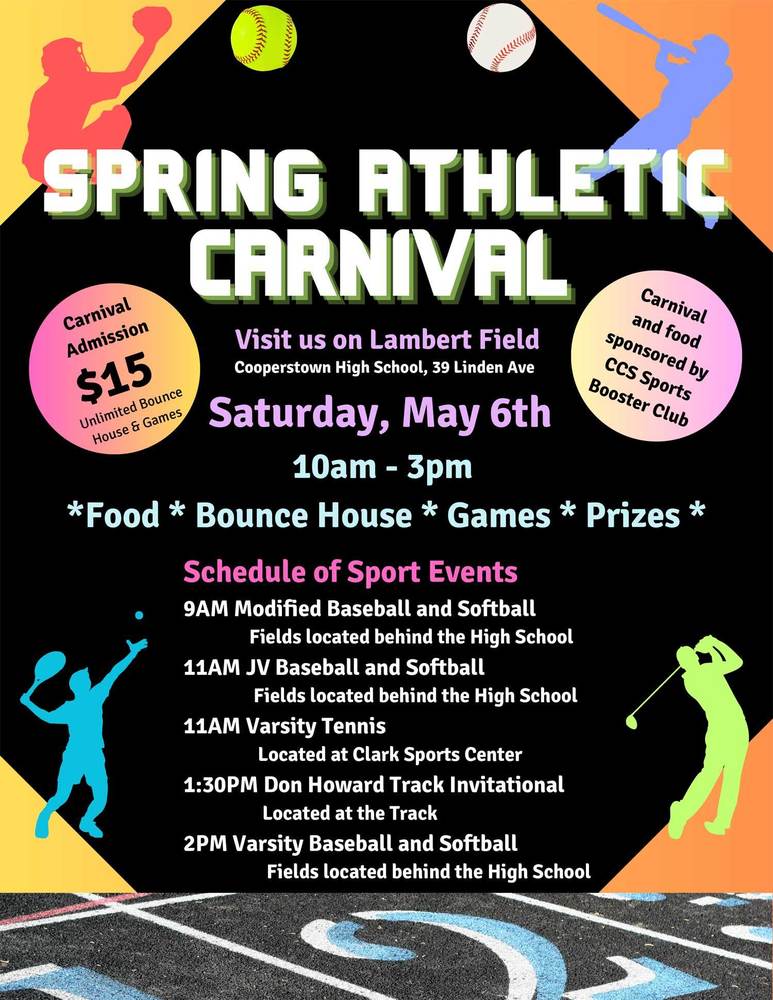 Spring Athletic Carnival on Saturday, May 6th