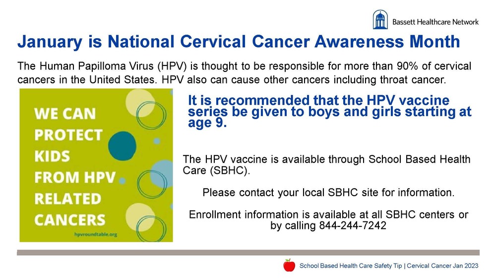 January is national Cervical Cancer awareness month
