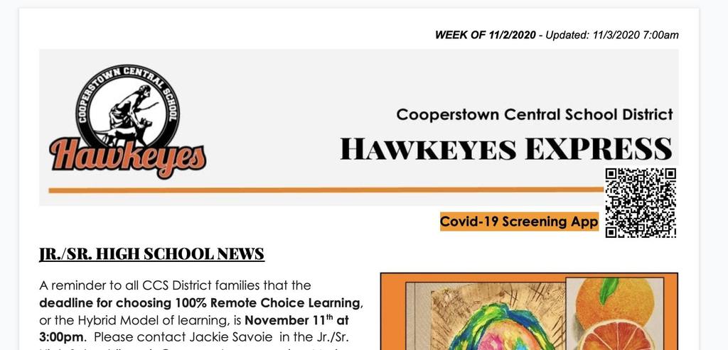 Hawkeyes Express w/o 11/2