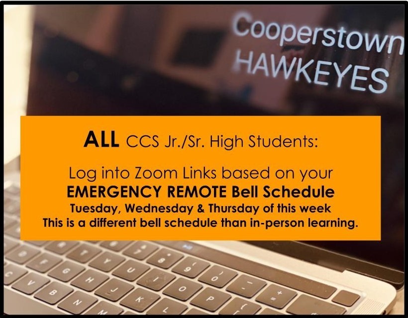 Reminder Bell Schedule Emergency Remote