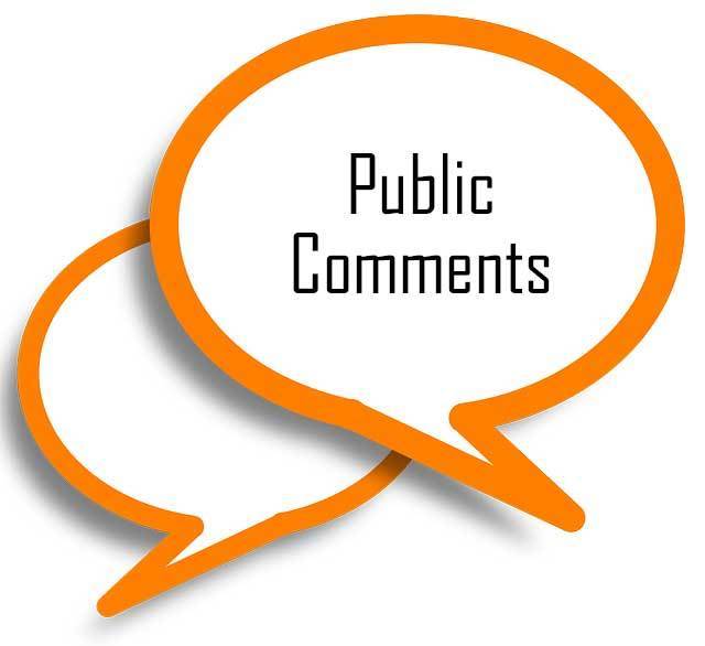 Public Comments